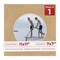 Beige Suede Mat Board for 11x11 Frames - Circle Opening for 7x7 Photos